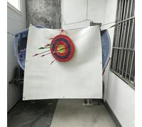 Telo Parafrecce per Tiro Arresto L'arco da 3 mm, Resistente Colore Bianco | Reti di Protezione Avvolgibili per Poligoni di Tiro L'arco, Copertura di Ricambio Pieghevole per Bersagli
