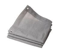 Telo parasole 85% - Rete ombreggiante grigia con occhielli per esterni, giardino, patio, pergola, piscina, disponibile in 1 x 2 m, 1 x 10 m, 2 x 3 m, 4 x 4 m, 6 x 6 m, 8 x 10 m, 10 x 12 m, 12 x 12 m