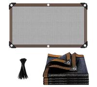 Telo parasole al 90% con occhielli, copertura per pergola, telo in rete da giardino, protezione dal calore delle piante, per esterni, patio, cortile, ombra (1 x 10 m)