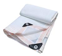 Telo parasole al 90% for patio e giardino, rete bianca in HDPE traspirante con orlo rinforzato e occhielli antiruggine ogni 1 metro for posto auto coperto, serra, parco(5 * 7m/16.25 * 22.75ft)