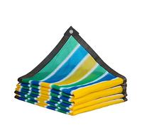 Telo parasole con occhielli, 3 x 4,5 m, protezione UV, rete a rete per giardino, patio, serra, copertura per piante, pergola, bordo nastrato
