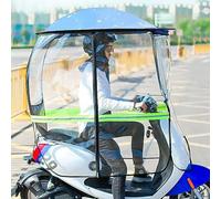 Telo Parasole Elettrico Universale per Moto, Parapioggia per Moto, Telo Parasole Pieghevole per Bici da Ciclismo, Ombrellone Impermeabile per Auto con Batteria (Colore: A)