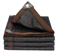 Telo parasole nero 7,9 x 9,1 m, resistente ai raggi UV 50-60%, per serre, giardini e terrazzi, copertura in rete con occhielli per una facile installazione