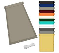 Telo Parasole per Esterni 0.9 x 1.6 m Protezione UV Telo Parasole con Occhielli Multi Couleur et Taille per Giardino Balcone Piscina, Tortora