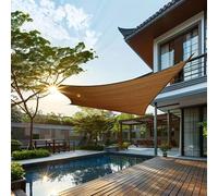 Telo parasole per esterni, con blocco UV, per pergola, patio e cortile, in rete, 6 x 14 m, perfetto per l'ombra del giardino.