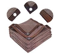 Telo parasole per esterni con protezione UV al 90%, con occhielli, per piante da giardino, auto, disponibile in colore naturale. Dimensioni: 1 x 2 m, 2 x 2 m, 3 x 4 m, 4 x 5 m, 5 x 6 m.