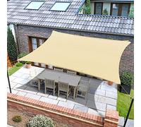 Telo parasole per recinzione esterna in HDPE con occhielli, protezione solare per serra, fiori, piante, patio, prato, leggero e facile da installare, protezione UV 90%, 4 m x 6 m