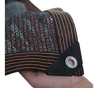 Telo parasole per serre e giardino, 30% 40%, tessuto ombreggiante con occhielli in rete traspirante a maglia, telone ombreggiante per piante, include 4 spilli, nero, 5 x 10 m