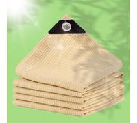 Telo Parasole Rettangolare Impermeabile con Occhielli, Protezione Uv Al 90%, Ideale per Giardino, Serra, Parcheggio, Capannone E Come Rete Di Protezione Solare.