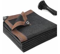 Telo Parasole Rettangolare Rete Ombreggiante per Esterno, Vela Frangivista Traspirante con Occhielli, Copertura Impermeabile Anti UV per Pergolato, Giardino, Campeggio, Cortile e Auto(5X9M)