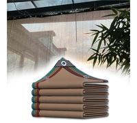 Telo parasole traspirante con protezione UV con occhielli, ideale per pergola, patio, terrazza, piscina, parasole per esterni, tessuto a rete per la massima protezione solare