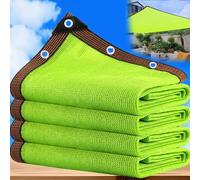 Telo Parasole Verde HDPE 98% UV, Rete Ombreggiante con Occhielli Rinforzati, Frangisole per Giardino, Villa, Piscina, Agricoltura, Casa Indipendente,Spazi Esterni