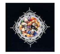 Telo per altare, 40 x 40 cm, quadrato, per divinazione | Panno per diffusione dei tarocchi | per riunioni di famiglia, feste di oracolo, lettura di carte, pratica spirituale, meditazione, casa