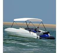 Telo per barca, copertura per barca, 2 bow Bimini Top bianco, 150 x 120 x 110 cm, copertura barca, facile da montare