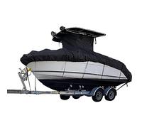Telo per Barca per Impieghi Gravosi, Adatto per Barca Stile Console Centrale con T-Top Hard-Top, Telo T-Top Impermeabile e Resistente allo sbiadimento Telo per Barche con Prese d'Aria per Rimorchio,