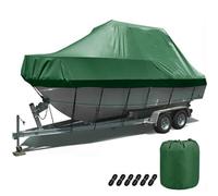 Telo per Copertura Barca,Copertura Barca Copri Barca 600D Oxford Telo | Impermeabile per Barche Coperture per Consolle Centrale per Barche Compatibile con V-Hull(11to13FT: 420x270cm)