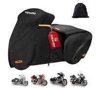 Telo per Harley Davidson - Telo per Harley Tutte le Stagioni con Cinghie Antivento e Strisce Riflettenti, Telo Moto per Harley Davidson da esterno, Telo Copri Moto per Harley Touring 274x111x142 CM.