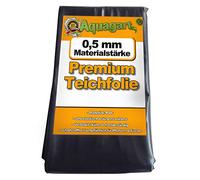 Telo per laghetto in PVC 3m x 4m 0,5mm, pellicola nera per il laghetto da giardino