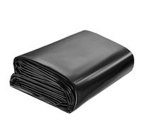 Telo per laghetto, Telo per laghetto in HDPE Rinforzato 5 Mil - Nero Sottostrato per laghetto per Pesci Koi, Resistente e Impermeabile, Disponibile nelle Misure 8x10 m, 10x12 m, 10x15 m (16,