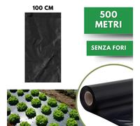 Telo PACCIAMATURA Nero 100 m Forato ogni 30 cm Larg 100 cm Antierbacce Bio Orto
