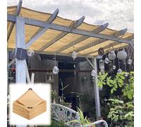 Telo per piante, rete ombreggiata beige, 90% protezione solare da 2 x 4 m a 10 x 10 m, ideale per l'uso in serra e all'ombra
