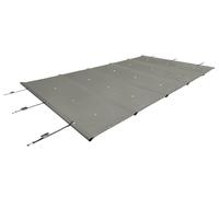 Telo per piscina, copertura di protezione, copertura per pali, copertura di sicurezza in telone per camion senza pali (3,5m x 6,5m, Grigio RAL7037)
