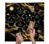Telo per Tarocchi Tovaglia da Tavolo Pieghevole, Impermeabile e Portatile | Tappetino per Carte dei Tarocchi per Rituali Spirituali, Divinazione, Cartomanzia, Lettura del Futuro e Principianti