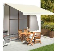 Telo per tende da sole 4,5 x 3,5 m, resistente ai raggi UV, impermeabile, ideale per terrazze, giardini, balconi, ricambio per ombre fredde, durevole, resistente alle intemperie