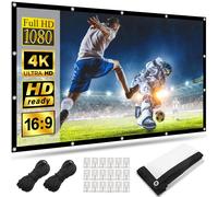Telo Proiettore 100 Pollici Schermo Proiettore Esterno 4K 16:9 HD Projector