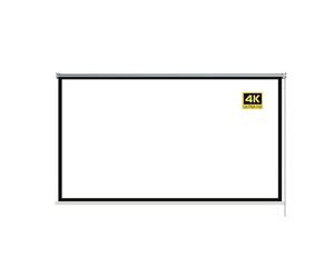 Telo Proiettore, Schermo for proiettore HD portatile Schermo for proiettore abbassabile a mano 84 100 120 pollici 16:9 4:3 Facile da montare(100 inches 16:9)