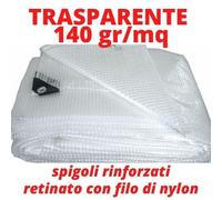 Telo protettivo impermeabile copritutto occhiellato esterno bianco verde blu