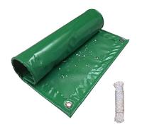 Telo protettivo per esterni, 180 x 360 cm, double-face, angoli rinforzati, impermeabile, per piscine, barche, campeggio, colore verde