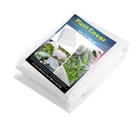 Telo protettivo per piante in tessuto non tessuto, protezione antigelo e freddo, per ortaggi e colture da giardino, 1,6 x 10 m, colore: bianco