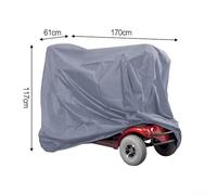 Telo protettivo per scooter con controllo dell'umidità, tessuto Oxford 210D e custodia per la massima comodità (grigio, 170 x 61 x 117 cm)