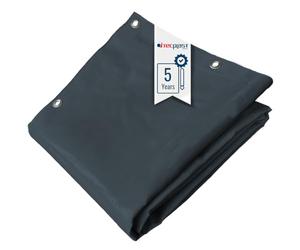 Telo PVC Impermeabile 2x3 m Grigio antracite - Garantia de 5 anni TECPLAST - LP506MU - Telone PVC occhiellato - Resistenza Anti-UV