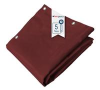 Telo PVC Impermeabile 4x6 m Rosso Bordeaux - Garantia de 5 anni TECPLAST - LP506MU - Telone PVC occhiellato - Resistenza Anti-UV