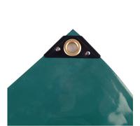 Telo PVC Impermeabile 650g/m² 1,5x10m Verde Resistente per Copertura