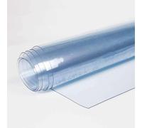 Telo PVC Trasparente Impermeabile per Interni e Esterni, Taglio Personalizzato, Vari Spessori e Altezze, Tovaglia Plastificata Copritavolo Trasparente (ALTEZZA PEZZA 140CM, SPESSORE 0,30MM)