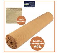 Telo Rete Vela ombreggiante beige per coperture frangivista frangisole oscurante