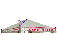 TELO RICAMBIO COPERTURA GAZEBO ACCIAIO SANTO DOMINGO 300X300 CM 3X3MT