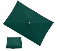 Telo Ricambio Ombrellone 3x3 3x2 2.5x2.5m，Rettangolare/Quadrato Copertura Di Ricambio Per Ombrellone da Giardino 4/6/8 Stecche，Impermeabile per Giardino Patio Balcone Spiaggia(B4,8Ribs: 250x250cm)