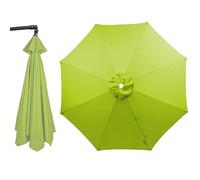 Telo Ricambio Ombrellone da Patio, 6/8 Stecche, Ttelo Ombrellone a Braccio Laterale da Esterno, Resistente Ai Raggi UV(Natural,2.15m(7ft)-8ribs)