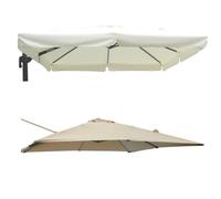 TELO DI RICAMBIO PARASOLE 3X4 PER OMBRELLONE DA GIARDINO ECRU MOD. SATURNO