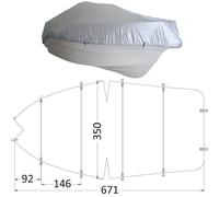 TELO RICOVERO MIS 5 PER BARCA DA 550cm a 610cm e larghezza 265cm BOAT COVER