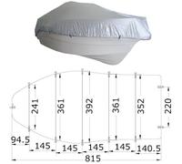TELO RICOVERO MIS 8 PER BARCA DA 700cm a 780cm e larghezza 380cm BOAT COVER
