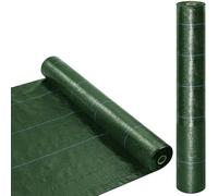 Telo Rotolo Pacciamatura da Giardino in Plastica 1x5m per Orto Verde