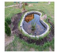 Telo sigillante in plastica Resistente per laghetti - Telo per laghetto con Bordi Impermeabili, Nero, 6x7 Metri - Adatto per Giardini Acquatici e laghetti per Pesci