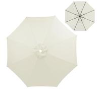Telo Sostitutivo per Ombrellone da Esterno, 8 Costole, Tessuto Durevole e Traspirante, copertura di ricambio anti-ultravioletto, Copertura di ricambio per ombrellone da giardino(Beige,10FT/3.0M)