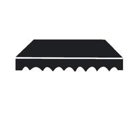 Telo Sostitutivo Per Telo Da Sole Esterno, Impermeabile 3000 Mm | Telo sostitutivo per Telo da sole retrattile, doppia cucitura, per finestre e porte da giardino(16,3.35x1.5m)