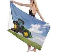 Telo Spiaggia Grande In Microfibra, Stampa Trattore Pastorale 3D Rettangolo Antisabbia Asciugatura Rapid Leggero Asciugamano Da Spiaggia Leisure Telo Per Piscina, Picnic E Vacanze 90 X 180 Cm